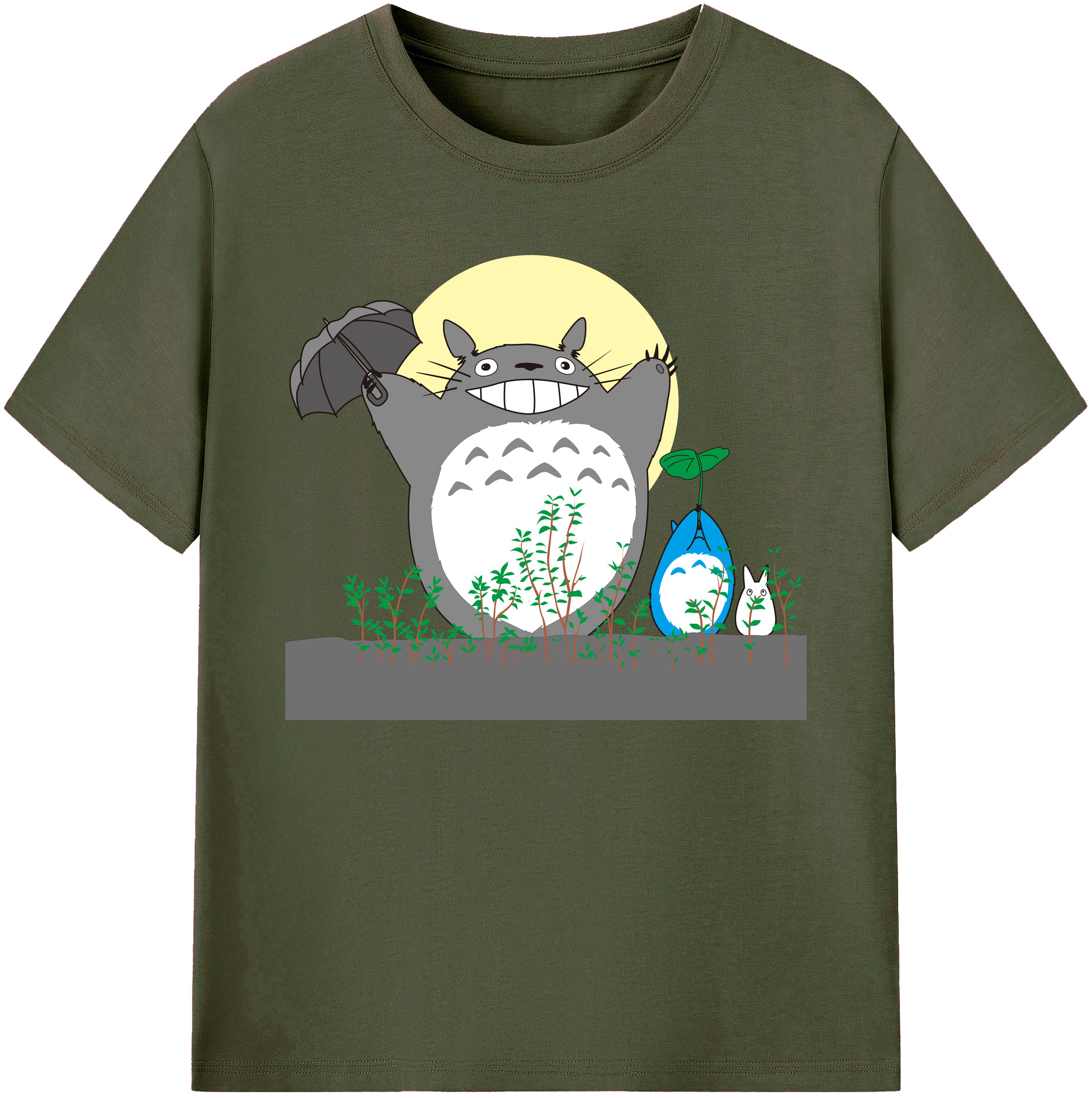 （画像用） となりのトトロ 草壁メイ 草壁サツキ My Neighbor Totoro Satsuki Kusakabe Mei Kusakabe 綿100％ メンズ半袖Tシャツ｜肌触りやわらか＆通気性